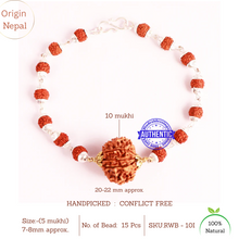 Load image into Gallery viewer, 10 Mukhi Wrist Band (Nepalese) - Type 2
