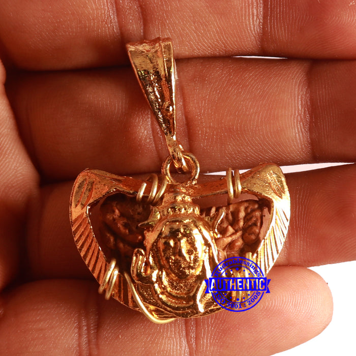 1 Mukhi half moon shaped from India - Bead No. 298