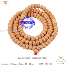 Load image into Gallery viewer, 6 mukhi Chapta Rudraksha Mala
