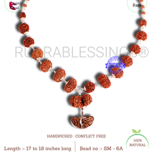 Load image into Gallery viewer, Rudraksha SidhShakti Mala from Nepal (Std size beads)
