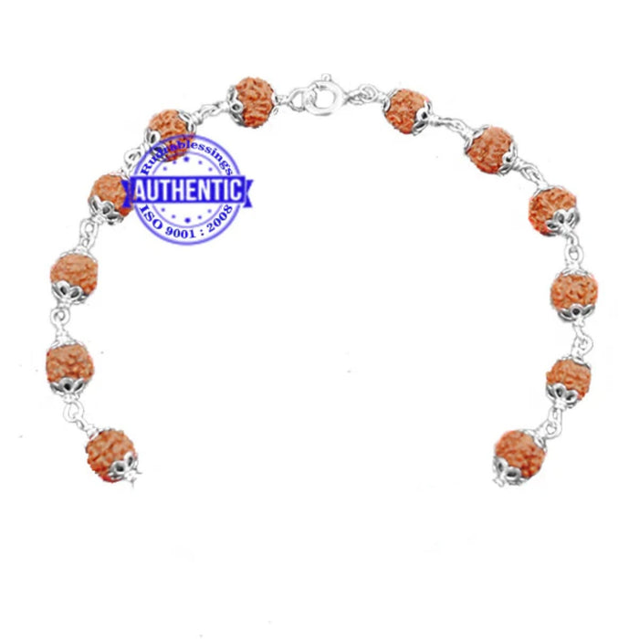 5 Mukhi Indonesian Wrist Bracelet Attachment (Pure Silver)