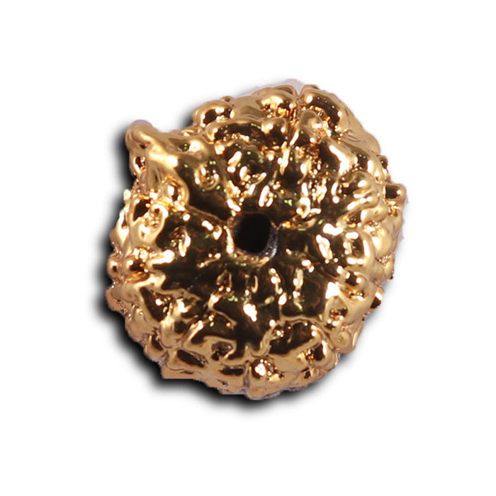 Indonesian Ganesh Goldplating Rudraksha - Bead No. 3