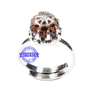 10 Mukhi Indonesian Rudraksha Ring - 1