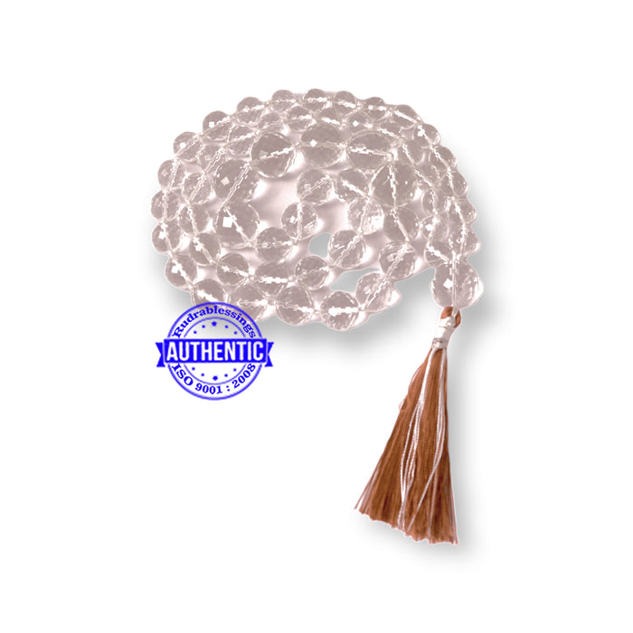 Superfine Belgium Cut Sphatik Mala - 4