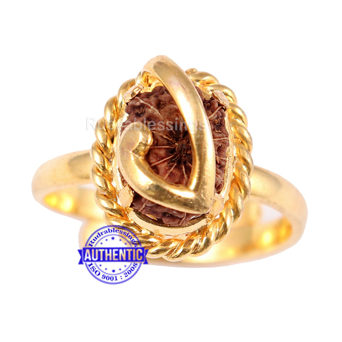 12 Mukhi Indonesian Rudraksha Ring - 1