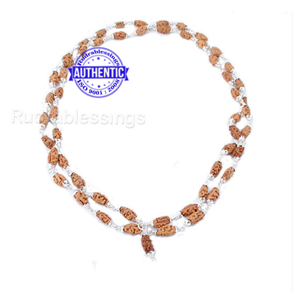 1 Mukhi Indonesian Bracelet 12 beads  Pure Silver  Rudra and Sons