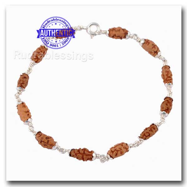 1 Mukhi Indonesian Bracelet (12 beads) - Pure Silver