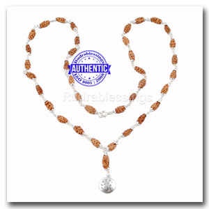 1 Mukhi Indonesian Mala (36+1 beads) - Pure Silver