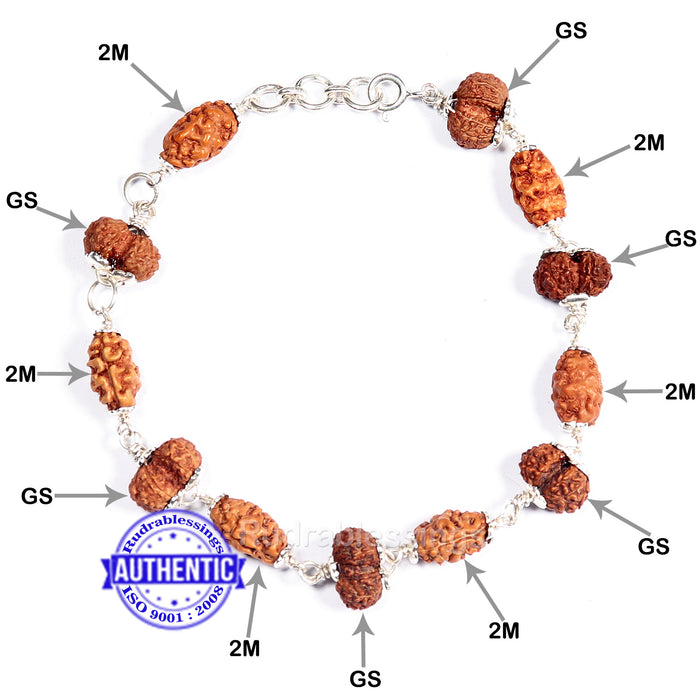 Ardhanareshwar Gaurishankar Bracelet (Pure silver)