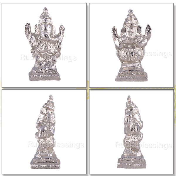 Parad / Mercury Ganesha statue - 45