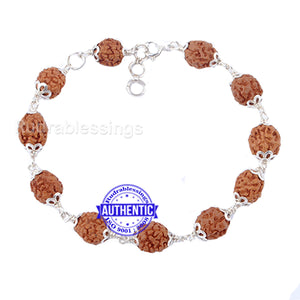 4 Mukhi Rudraksha Bracelet (Pure silver)