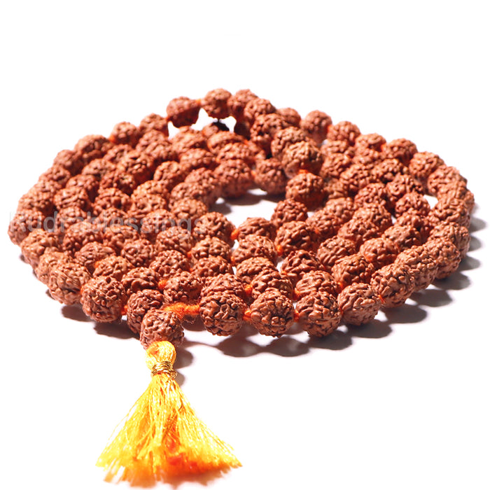 5 mukhi Rudraksha Japa mala - 8/9mm