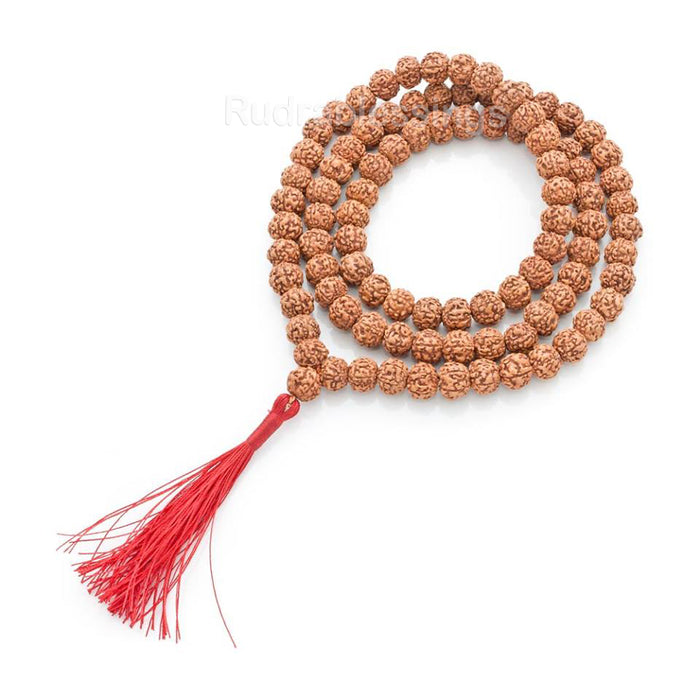 5 mukhi Rudraksha Japa mala - 7 mm