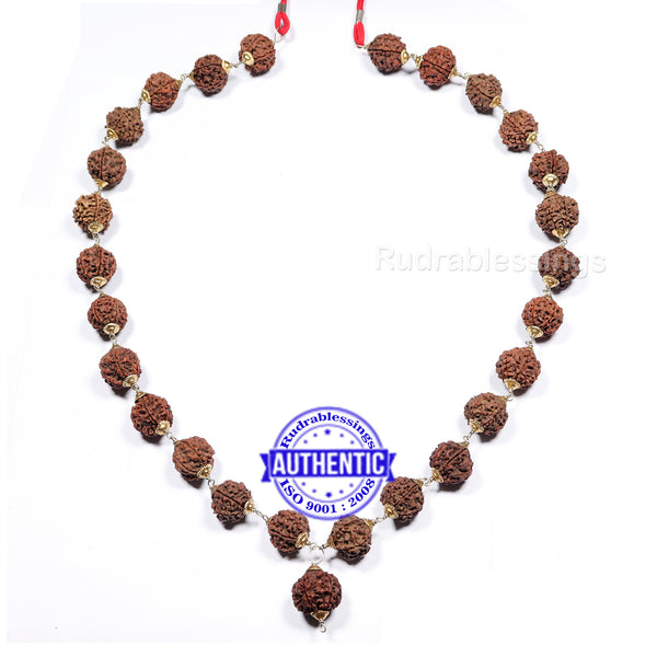 4 Mukhi Rudraksha Kantha - (18+1 beads - Nepalese)
