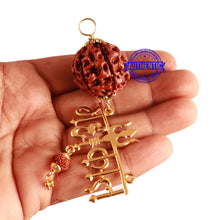 Load image into Gallery viewer, 6 Mukhi Hybrid Rudraksha - Bead No. 50 (with Mahakaal accessory)
