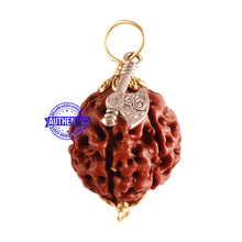 Load image into Gallery viewer, 6 Mukhi Hybrid Rudraksha - Bead No. 57 (with Axe accessory)
