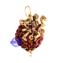 Load image into Gallery viewer, 6 Mukhi Hybrid Rudraksha - Bead No. 60 (with Hanuman accessory)
