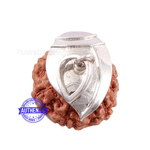 Load image into Gallery viewer, 7 Mukhi Indonesian Rudraksha Pendant in pure silver - 4
