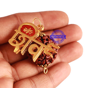 7 Mukhi Hybrid Rudraksha - Bead No. 57 (with Shiv accessory)