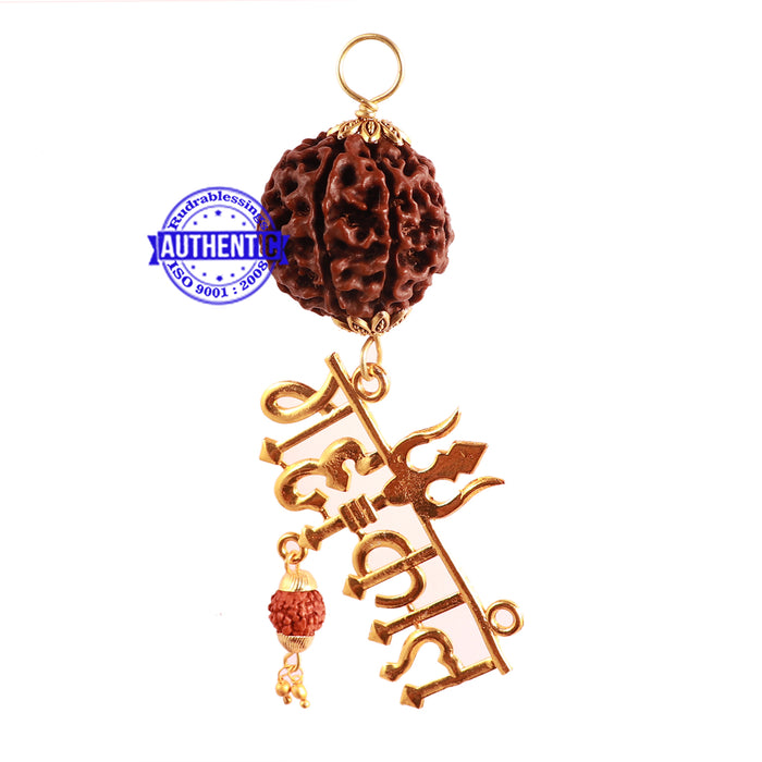 7 Mukhi Hybrid Rudraksha - Bead No. 59 (with Mahakaal accessory)