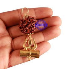 Load image into Gallery viewer, 7 Mukhi Hybrid Rudraksha - Bead No. 60 (with Trishul accessory)
