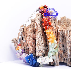 7 Chakra Chip Bracelet