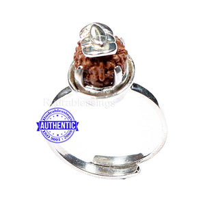 8 Mukhi Indonesian Rudraksha Ring - 1
