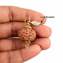 Load image into Gallery viewer, 9 Mukhi Rudraksha from Indonesia - Bead No. 192  (with leaf accessory)
