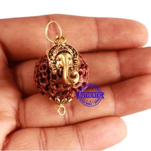 8 Mukhi Hybrid Rudraksha - Bead No. 30 (with Ganesha accessory)