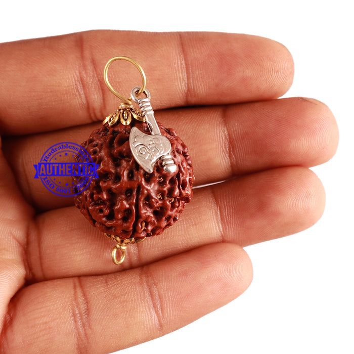 8 Mukhi Hybrid Rudraksha - Bead No. 31 (with Axe accessory)