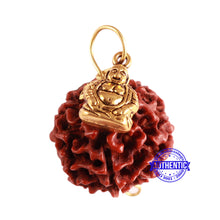 Load image into Gallery viewer, 8 Mukhi Hybrid Rudraksha - Bead No. 33 (with Laughing Buddha accessory)
