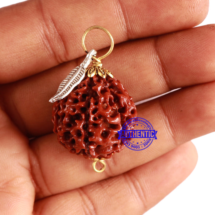 8 Mukhi Hybrid Rudraksha - Bead No. 37 (with Feather accessory)