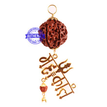 Load image into Gallery viewer, 8 Mukhi Hybrid Rudraksha - Bead No. 44 (with Mahakaal accessory)
