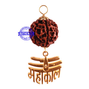 8 Mukhi Hybrid Rudraksha - Bead No. 45 (with Mahakaal accessory)