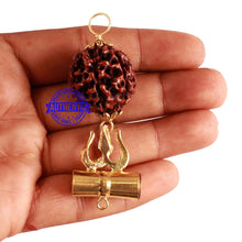 Load image into Gallery viewer, 8 Mukhi Hybrid Rudraksha - Bead No. 46 (with Trishul accessory)
