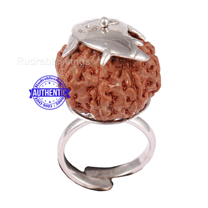 8 Mukhi Indonesian Rudraksha Ring - 18