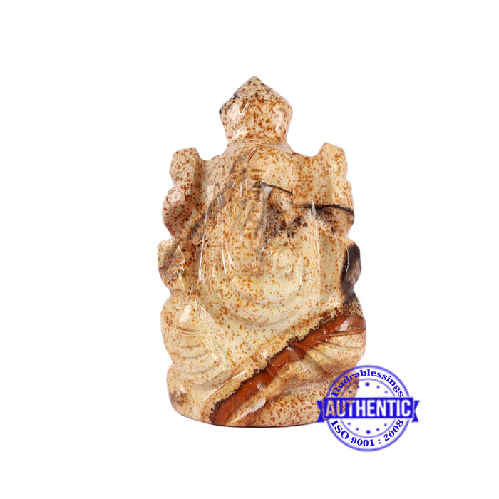 Picture Jasper Ganesha Statue - 92 D