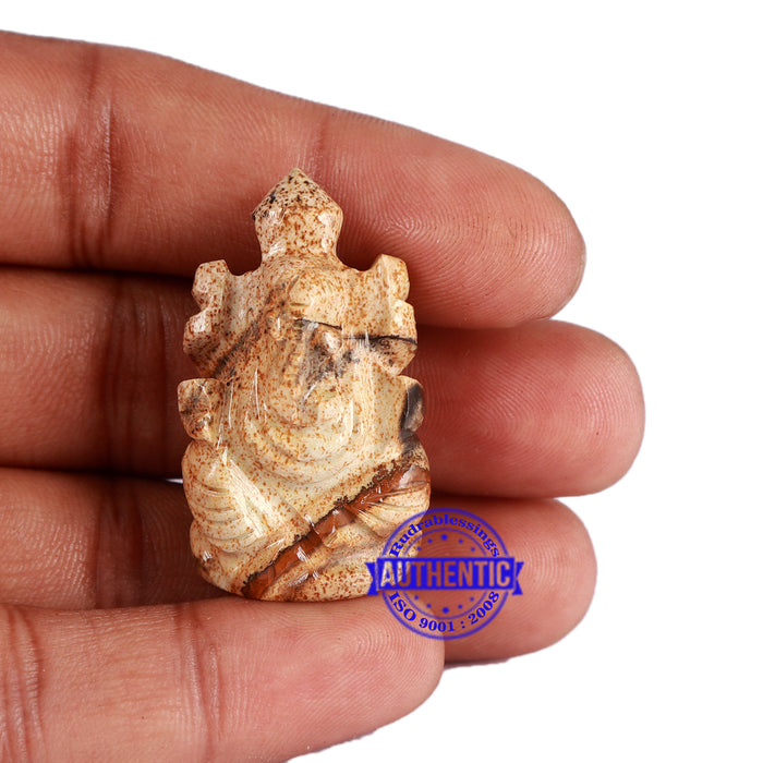 Picture Jasper Ganesha Statue - 92 D