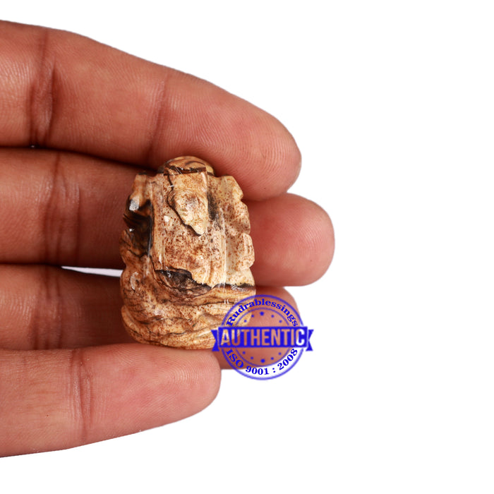 Picture Jasper Ganesha Statue - 92 E
