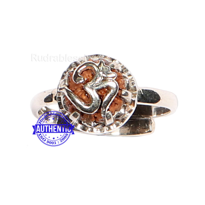 9 Mukhi Indonesian Rudraksha Ring - 1