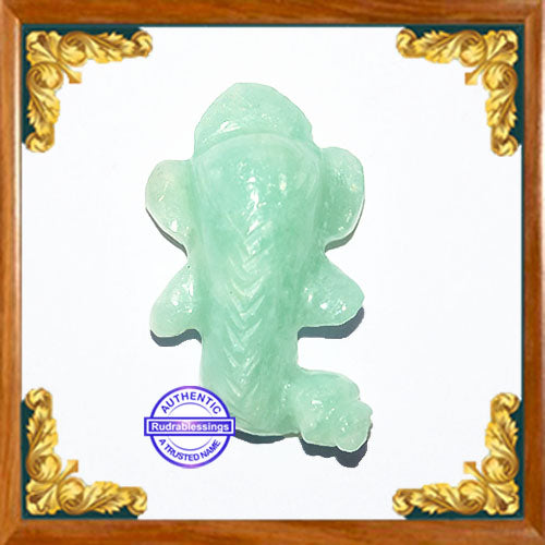 Green Aventurine Ganesha Carving - 10