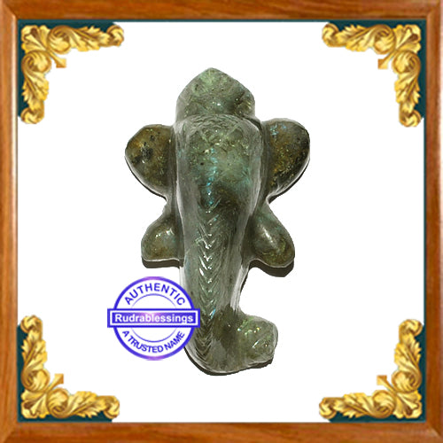 Labradorite Ganesha Carving - 1