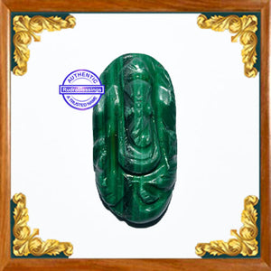 Malachite Ganesha Carving - 15