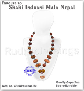 Enroute to Rudraksha Shahi Indrani Mala from Nepal