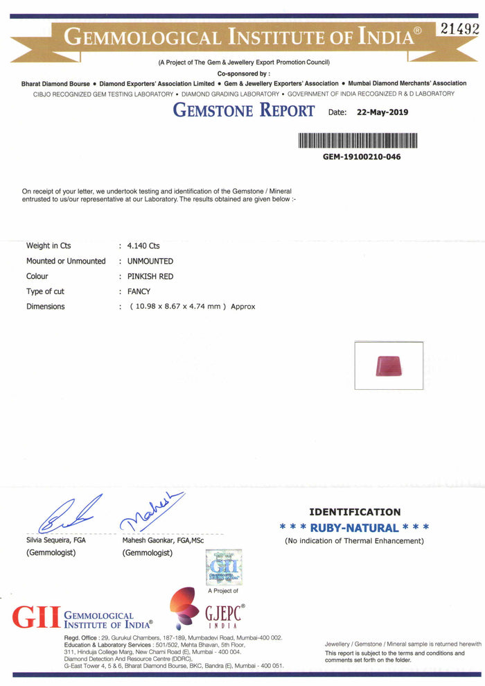 Ruby - 31 - 4.14 carats