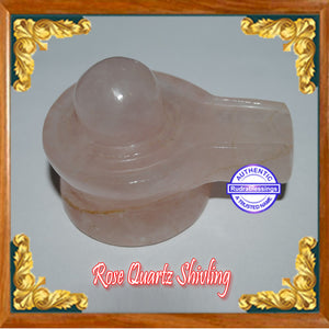 Rose Quartz Shivlinga - 5