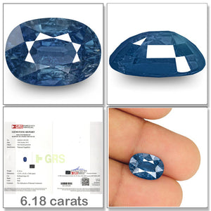 Blue Sapphire / Neelam - 3 - 6.18 carats