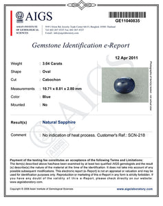 Blue Sapphire / Neelam - 10 - 3.04 carats