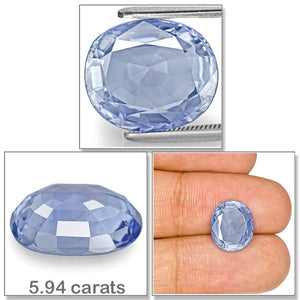 Blue Sapphire / Neelam - 22 - 5.89 carats