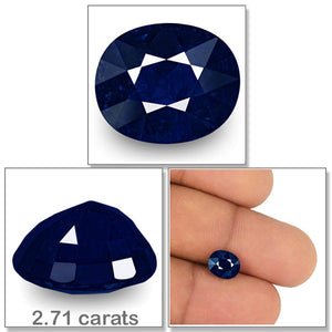 Blue Sapphire / Neelam - 5 - 2.71 carats